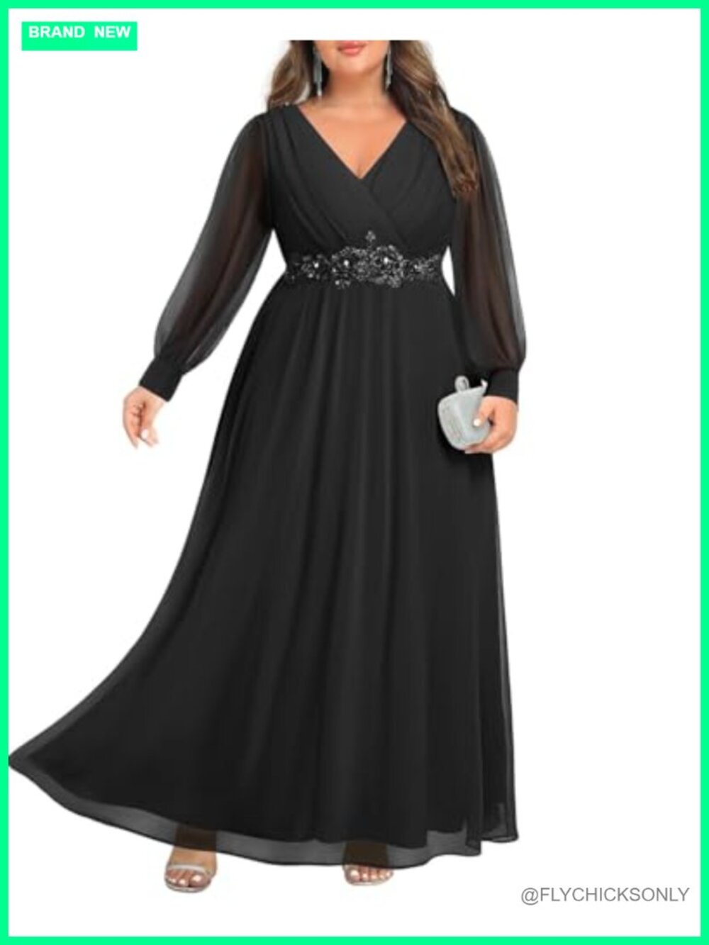 Plus Size Formal Evening Bridesmaid Wedding Guest Long Dress